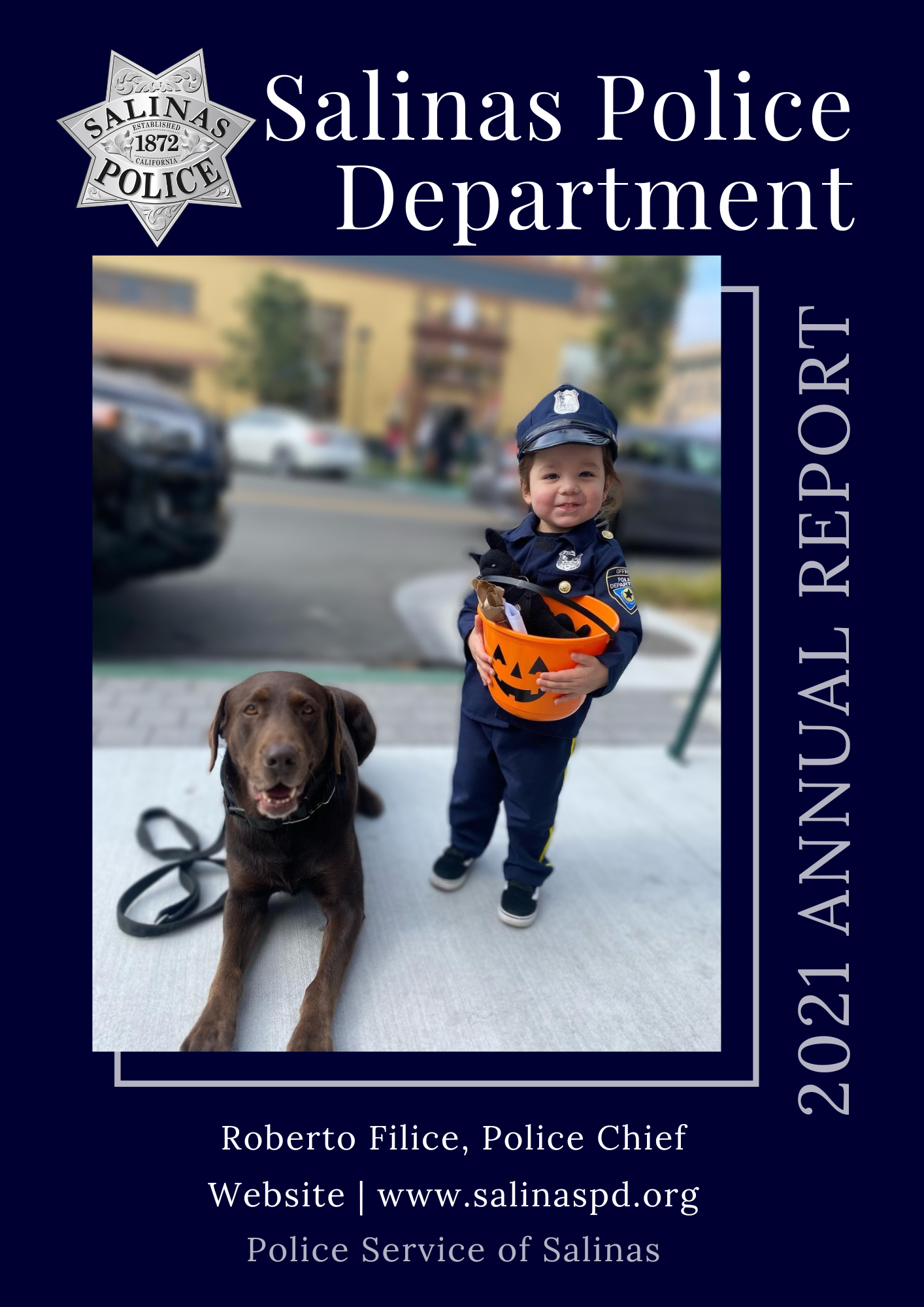 Salinas Police Department Annual Report Cover 2021