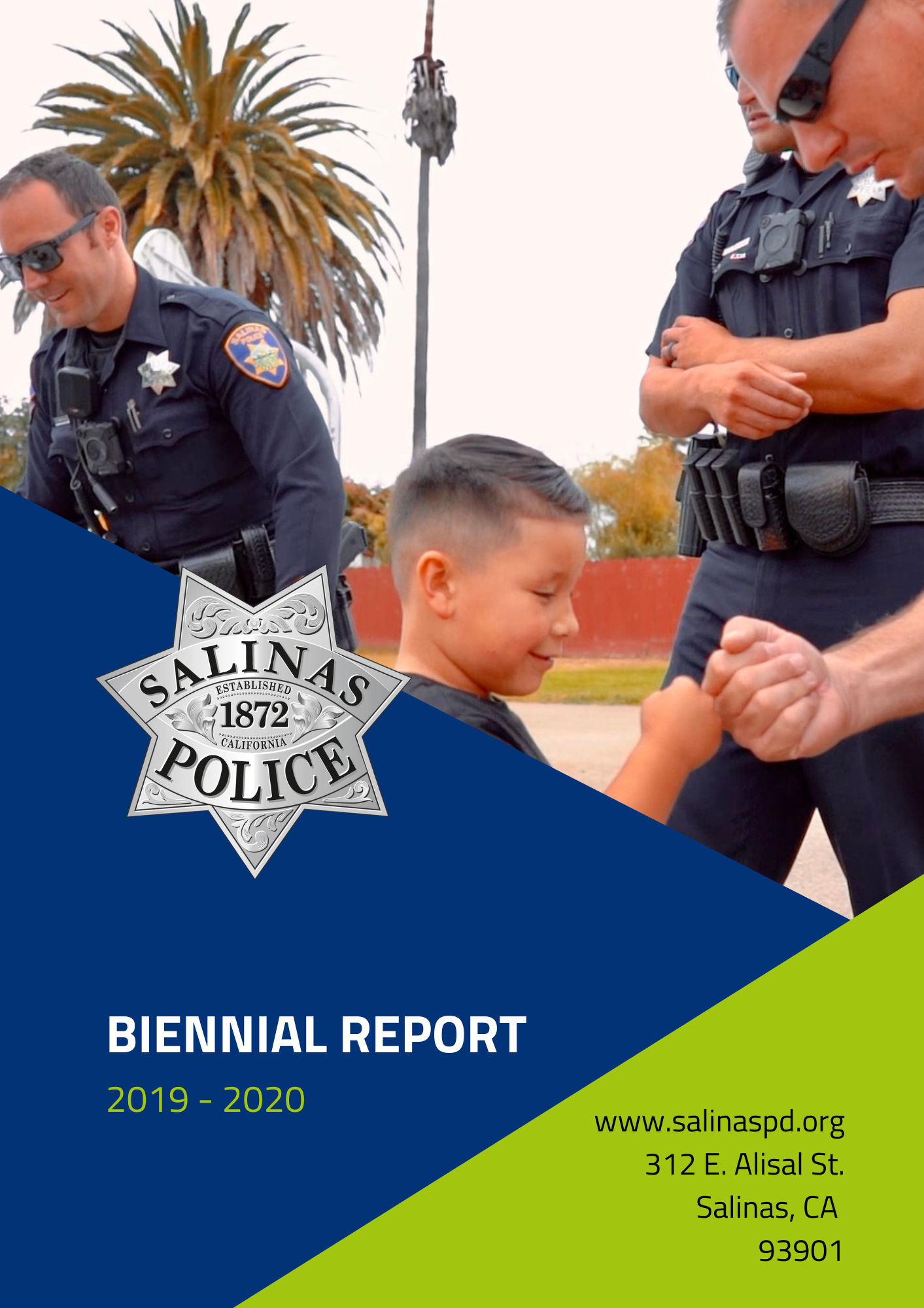 Salinas Police Department Annual Report Cover 2020