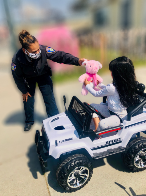 CSO at Salinas PD Salinas Police Department CSO with little girl