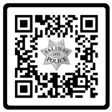 QR Code only – SPD transparent Salinas Police Department QR Code Transparent